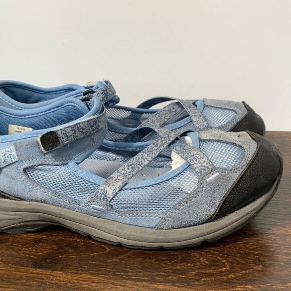 Lands’ End Womens Mesh Slip On Hiking Outdoor Walking Shoes Blue Size 9.5B - Picture 7 of 8